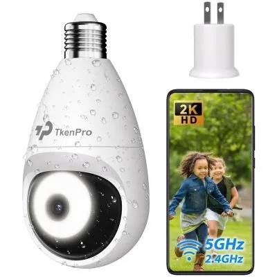 2K Light Bulb Security Cameras