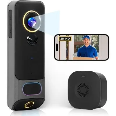 2K Video Doorbell Camera